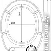 Сиденье для унитаза Bisk 5834