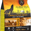 Сухой корм для собак Ambrosia Adult All Breeds Chicken &amp; Fresh Salmon (для всех пород с курицей и рыбой) 2 кг