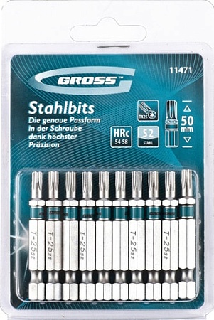 Набор бит GROSS 11471 (10 предметов)