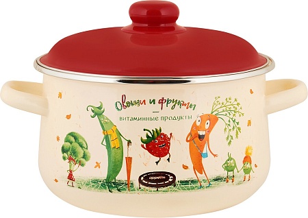 Кастрюля Appetite Веселые овощи 1с47я