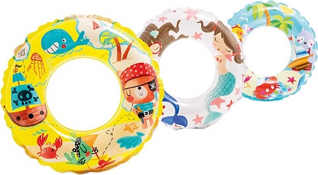 Круг для плавания Intex Transparent 59242 (в ассортименте)