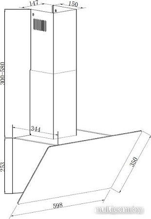 Кухонная вытяжка ZorG Ultra 750 60 M (черный)