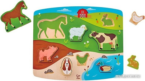 Мозаика/пазл Hape Животные E1454
