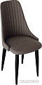 Стул Трия Франк исп.2 ДП2-30 конус (черный матовый/микровелюр коричневый)