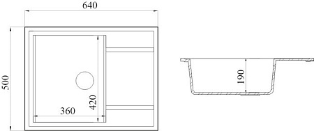 Кухонная мойка FostoGran FG 64-50 (471-иней)
