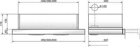 Кухонная вытяжка Elikor Интегра Glass 45Н-400-В2Д (нержавеющая сталь/черный)
