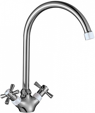 Смеситель Decoroom DR46028 (хром/белый)