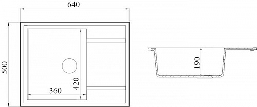 Кухонная мойка FostoGran FG 64-50 (471-иней)