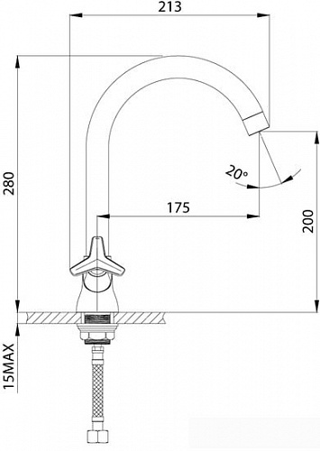 Смеситель Rossinka Silvermix RS41-72U