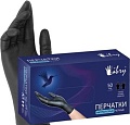Нитриловые перчатки Libry KN002BL (S, 100 шт, черный)