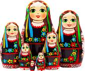 Развивающая игра Брестская Матрешка В украинской вышиванке (набор 7 шт)