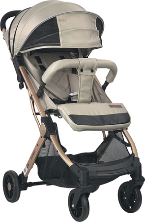 Коляска прогулочная «книга» Farfello Comfy Go CG-111 (бежевый/золотой)