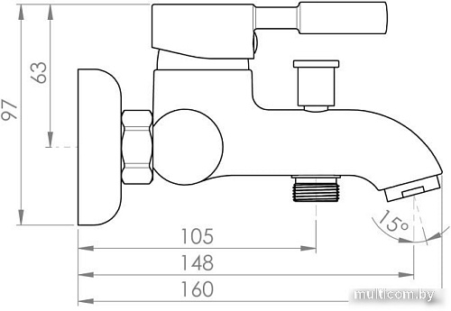 Смеситель Inan Yakut M1101K