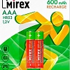 Аккумуляторы Mirex AAA 600mAh 2 шт HR03-06-E2