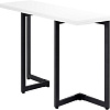 Кухонный стол Millwood Арлен 1 38/76x110x76 (белый/металл черный)