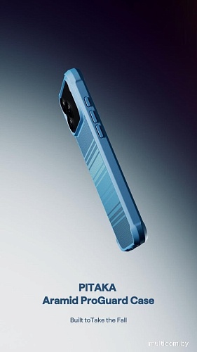 Чехол для телефона Pitaka Aramid ProGuard для iPhone 17 Pro Max (600D Black/Grey Twill)