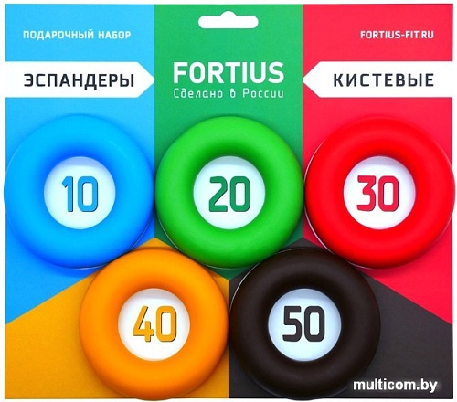 Набор эспандеров Fortius H180701-1020304050SET (5 шт)