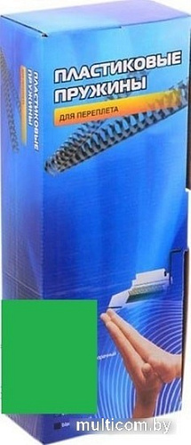 Пластиковая пружина для переплета Office-Kit 25 мм (зеленый)