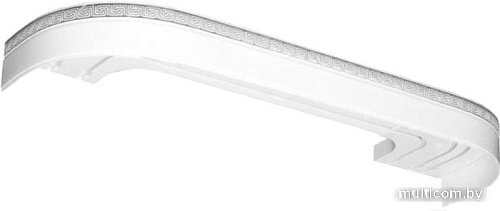 Карниз для штор Legrand Галант Neo Греция 1.6 м 2П (белый глянец/хром)