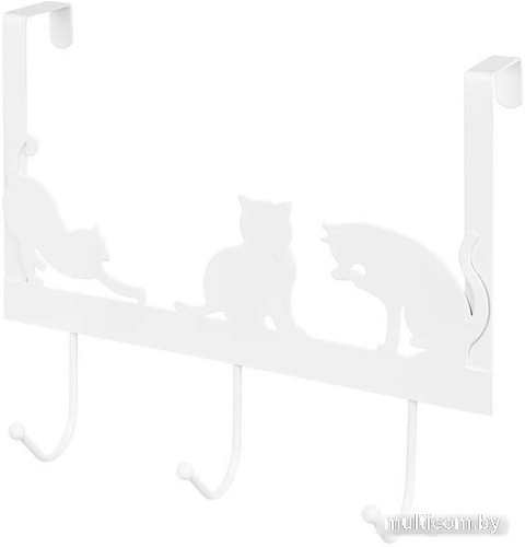 Крючок для одежды El Casa Кошки 240164 (белый)