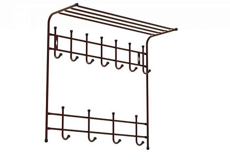 Вешалка для одежды Nika с полкой ВПТ11 (медный антик)
