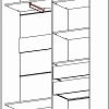 Шкаф-купе Рэйгрупп 138450 VVX Elgon РГ-11.04 (венге/венге/хром)