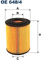 Масляный фильтр Filtron OE 648/4