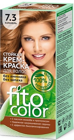 Крем-краска для волос Фитокосметик Fitocolor 7.3 карамель 115 мл