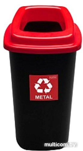 Контейнер для раздельного сбора мусора Plafor Sort Bin 9018161 (черный/красный)