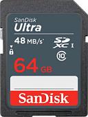 Карта памяти SanDisk Ultra SDXC Class10 64GB [SDSDUNB-064G-GN3IN]