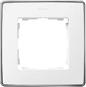 Рамка Simon 82 Detail 8201610-244 (белый/хром)