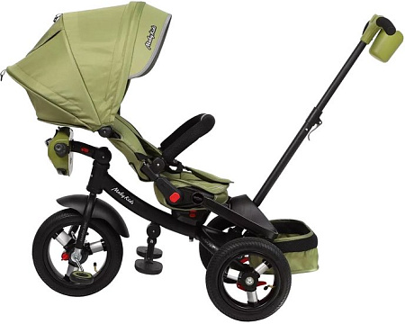 Детский велосипед Moby Kids Leader 360° 12x10 AIR (оливковый)