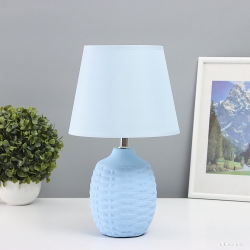 Настольная лампа Risalux Плетение 10603121 (голубой)