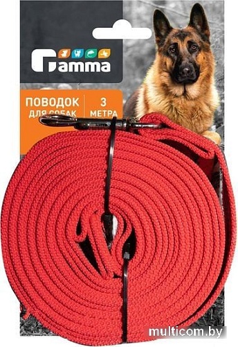 Поводок Gamma Апорт 11012009 (красный)