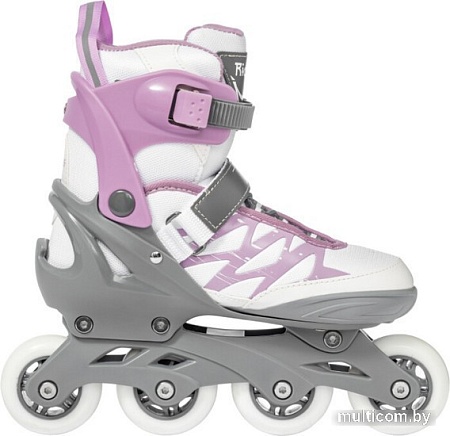 Роликовые коньки Ricos Stream PW-153A S (р. 33-36, белый/лиловый)
