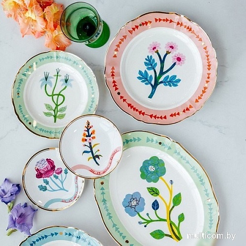 Тарелка обеденная Bitossi Botanica BOT00101 (примула)