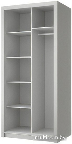 Шкаф распашной Anrex Milan 100 (серый)