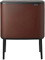 Система сортировки мусора Brabantia Bo Touch Bin 11+23 л (минерально-коричневый)