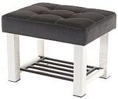 Банкетка AMC Lux 4 с полкой ткань бежевый/коричневый/коричневый 4.2Б60322