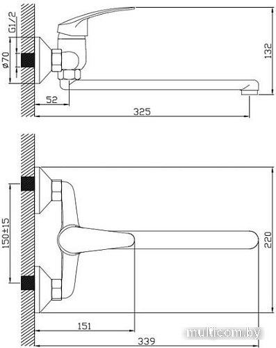 Смеситель Diadonna D80-246112
