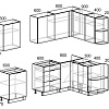 Интермебель Микс Топ-13 2.1x1.5м правая (дуб каньон-вудлайн кремовый-венато)