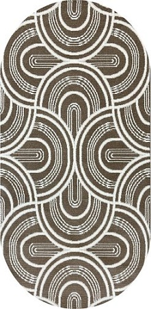 Ковер для жилой комнаты Safyun Bravo SN550-LIGHT-BROWN-OVAL (1x2)