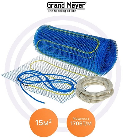 Нагревательный мат Heat'n'Warm EcoNG170-150 15 кв.м. 2550 Вт