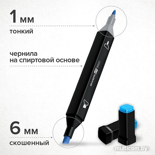 Набор маркеров BRAUBERG Art Debut Black 152128 (24 шт)