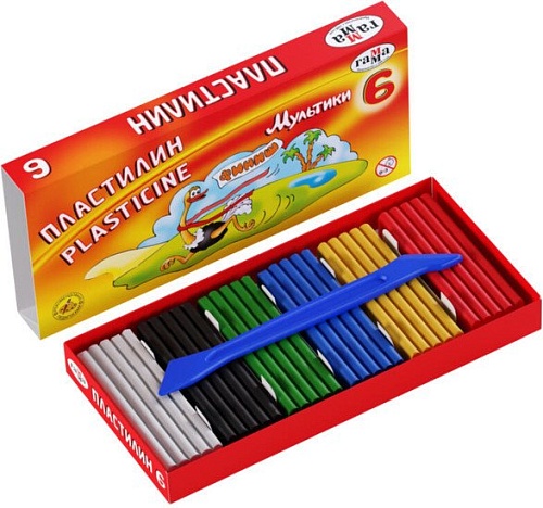 Пластилин Гамма Мультики 280015 (6 цв)
