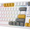 Клавиатура Royal Kludge RK-R87 RGB (белый/желтый, RK Brown)