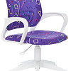 Компьютерное кресло Бюрократ Burokids 1W 1920838 (фиолетовый Sticks 08/пластик белый)