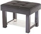 Банкетка AMC Lux 4 с полкой ткань коричневый/коричневый/бежевый 4.2Б60223