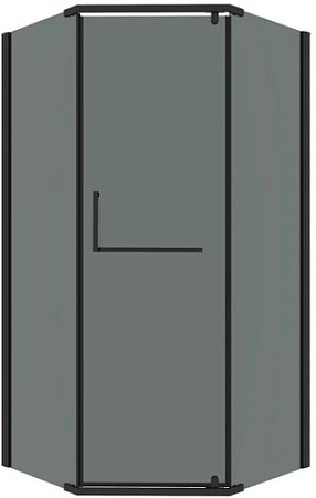 Душевой уголок Grossman Pragma 90x90x195 302.K33.03.9090.21.10 (черный матовый/тонированное стекло)