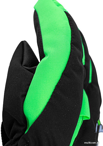 Горнолыжные перчатки Reusch Ben 6285108-7716 (р-р 3, Black/Neon Green)